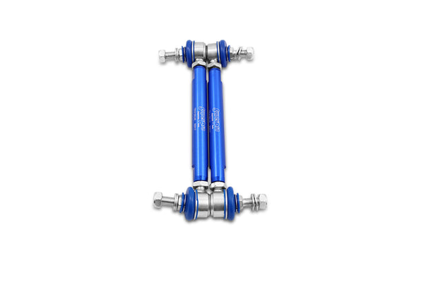 SuperPro 2010 Kia Soul Base Front HD Adjustable End Link Set (10mm Studs 210mm-260mm Length) - Bull Strap