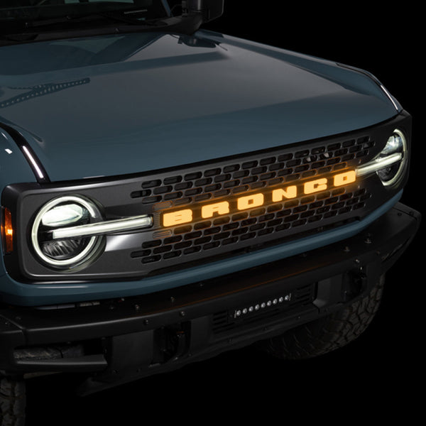 Putco 21-23 Ford Bronco Emblem (Does Not Fit Front Camera Models) - Bull Strap