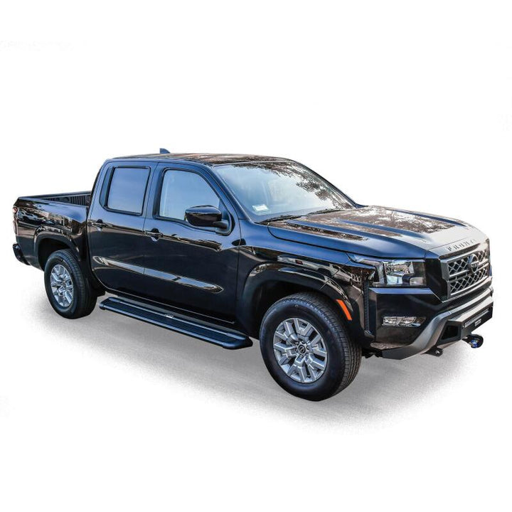Westin Sure-Grip Aluminum Running Boards 79 in - Black - Bull Strap