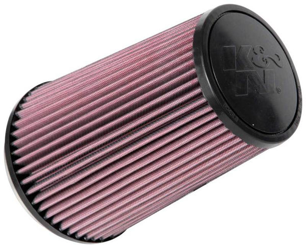 K&N Universal Clamp-On Air Filter 4-1/2in FLG / 5-7/8in B / 4-1/2in T / 8-3/8in H - Bull Strap
