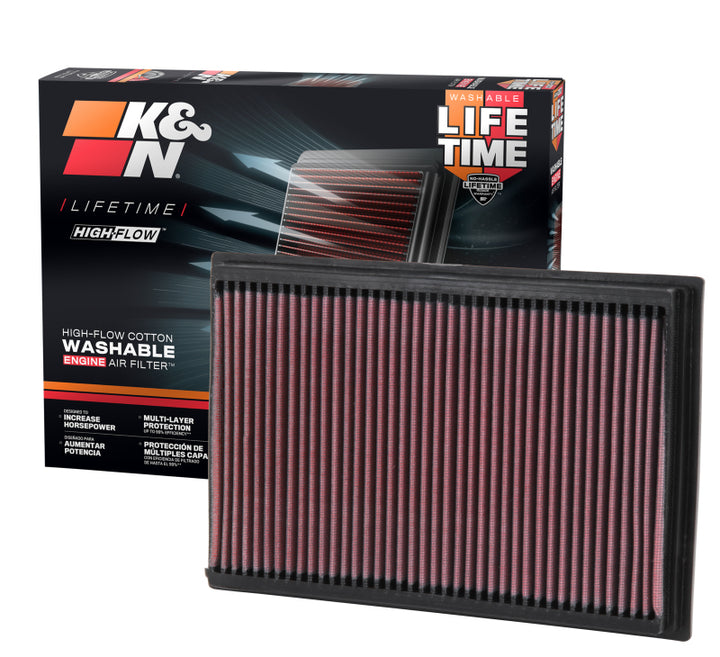 K&N 92-09 Mercury Grand Marquis/Lincoln Town Car / 92-08 Ford Crown Victoria Drop In Air Filter - Bull Strap