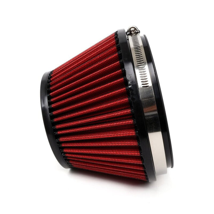 BLOX Racing Shorty Performance 5in Air Filter w/3in Velocity Stack and Coupler Kit - Bull Strap