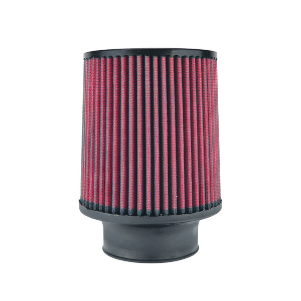 Injen High Performance Air Filter - 3 1/2 Black Oiled Filter 6  Base / 6 7/8 Tall / 5 1/2 Top - Bull Strap