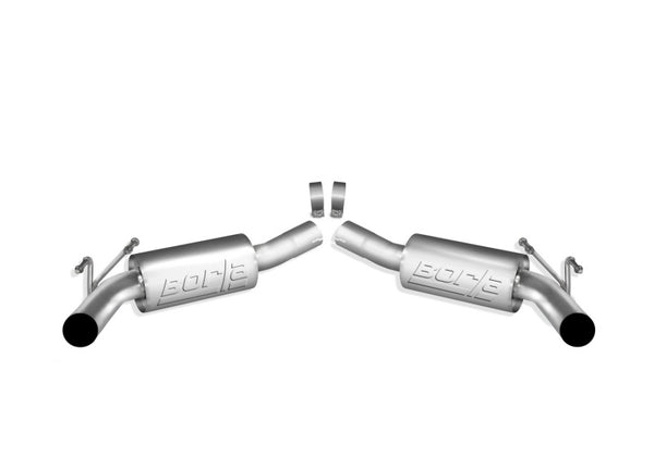 Borla 2010 Camaro 6.2L ATAK Exhaust System w/o Tips works With Factory Ground Effects Package (rear - Bull Strap