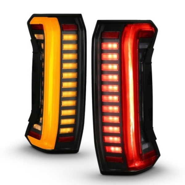 ANZO 22-24 Toyota Tundra (Does Not Fit LED Seq. Models) Z-Series Full LED Tail Lights - Pair - Bull Strap