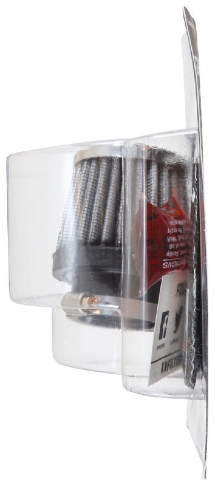 K&N Universal Chrome Filter 1 3/8 inch FLG / 2 1/2 inch Base / 2 inch Top / 2 1/4 inch Height - Bull Strap