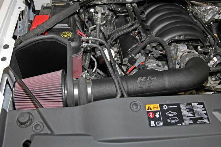 K&N 63 Series AirCharger Performance Intake Kit Chevy/GMC 14-15 Silverado/Sierra 1500 5.3L/6.2L V8 - Bull Strap