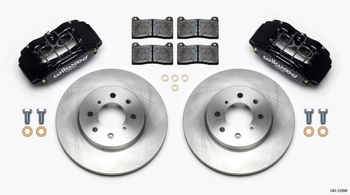 Wilwood DPHA Front Caliper & Rotor Kit Honda / Acura w/ 262mm OE Rotor - Bull Strap