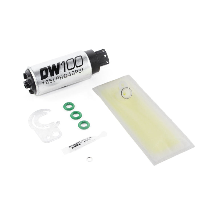 DeatschWerks 165 LPH In-Tank Fuel Pump w/ 89-93 Mazda Miata 1.6/1.8L Install Kit - Bull Strap