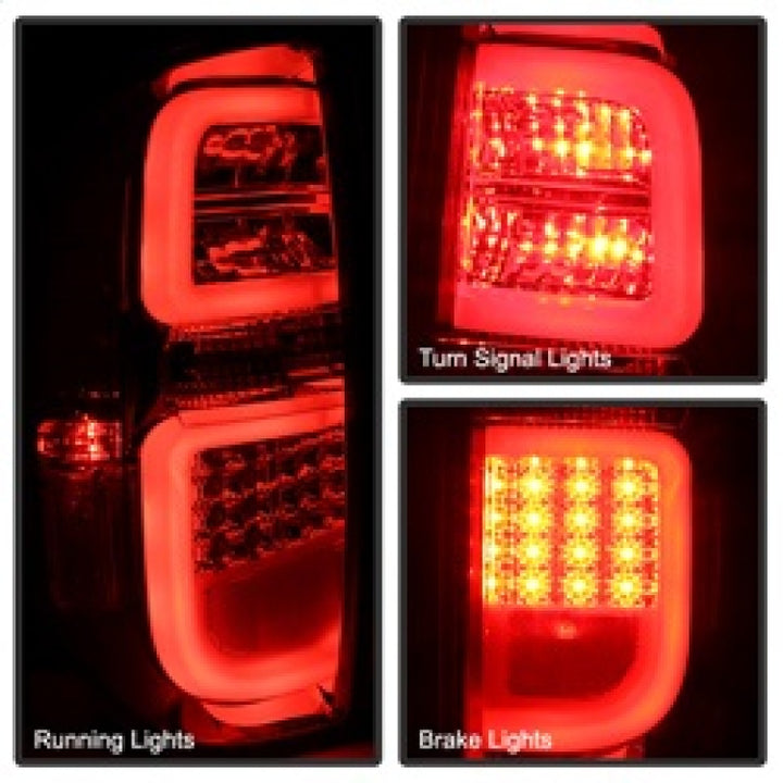 Spyder Toyota Tundra 2014-2016 Light Bar LED Tail Lights Red Smoke ALT-YD-TTU14-LED-RS - Bull Strap