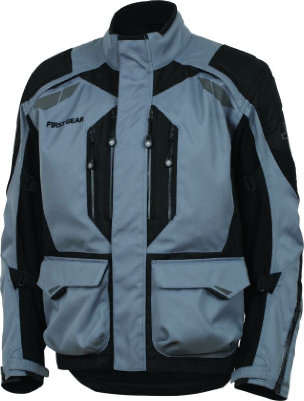 FIRSTGEAR Kathmandu Jacket 2.0 Grey/Black - XL - Bull Strap