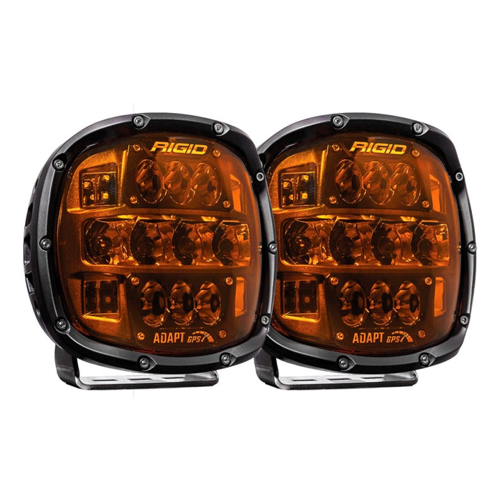 Rigid Industries Adapt XP w/ Amber PRO Lens (Pair) - Bull Strap