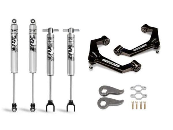 Cognito 11-19 Chevy/GMC Silv/Sierra 2500/3500 HD 2WD/4WD 3in Perf Leveling Kit w/ Fox PS 2.0 IFP - Bull Strap