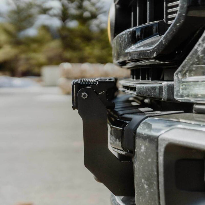 KC HiLiTES 2017+ Ford Super Duty Front Bumper Light Bar Mount For 40in Flex Era LED Light Bar - Bull Strap