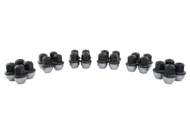 Ford Racing M14 x 1.5 Black Lug Nut - Set of 24 - Bull Strap
