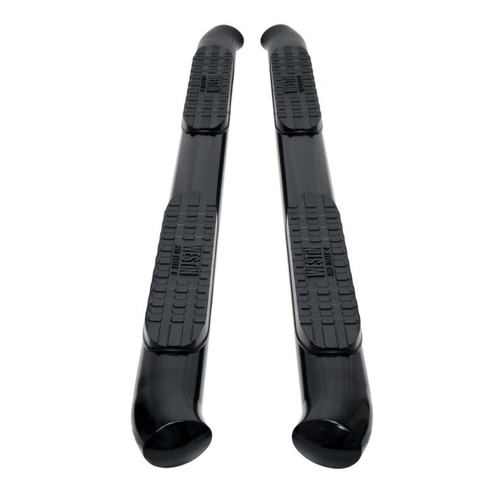 Westin 24-25 Toyota Tacoma Double Cab PRO TRAXX 4 Oval Nerf Step Bars - Black - Bull Strap