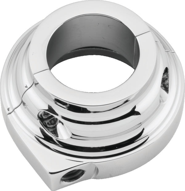 Performance Machine Throttle Housing Assy - Chrome - Bull Strap