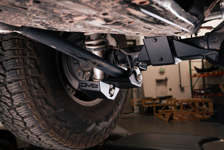 DV8 Offroad 2021-2022 Ford Bronco Rear Shock Guard Skid Plates - Bull Strap