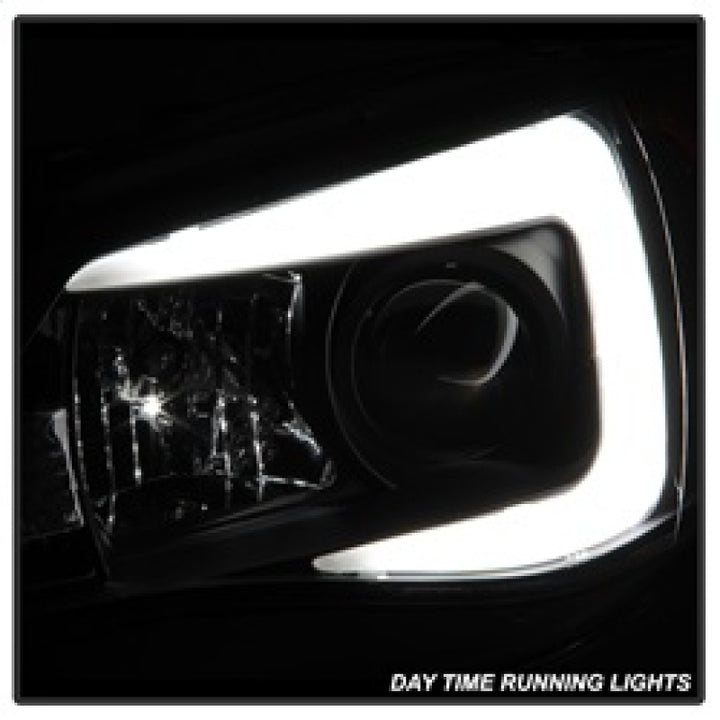 Spyder Subaru WRX 08-09 Projector Headlights - Halogen Model Only - Black PRO-YD-SWRX08-LBDRL-BK - Bull Strap