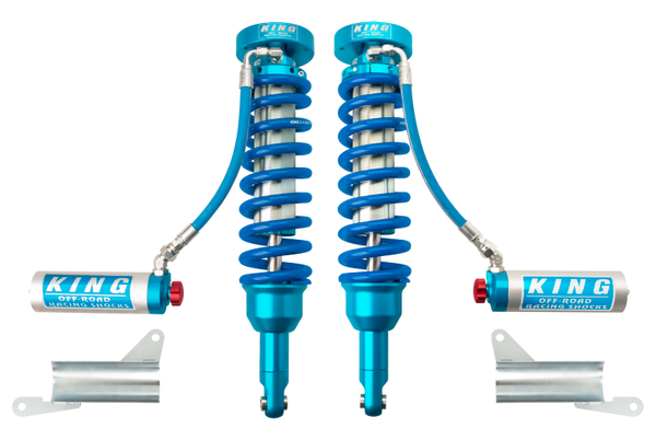 King Shocks 2010+ Toyota 4Runner w/KDSS Front 2.5 Dia Remote Res Coilover w/Adjuster (Pair) - Bull Strap