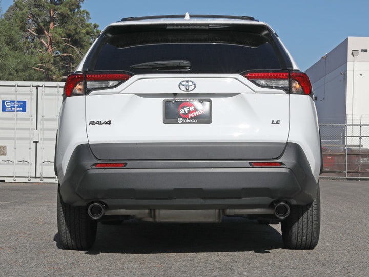 aFe POWER Takeda 19-21 Toyota RAV4 L4-2.5L 304SS CB Exhaust w/ Black Tips - Bull Strap