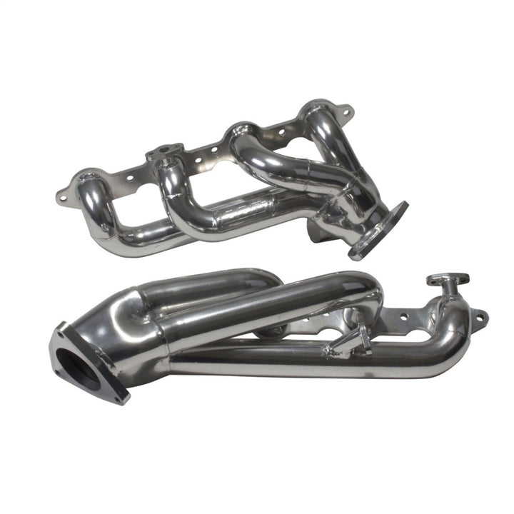 BBK 99-04 GM Truck SUV 4.8 5.3 Shorty Tuned Length Exhaust Headers - 1-3/4 Titanium Ceramic - Bull Strap