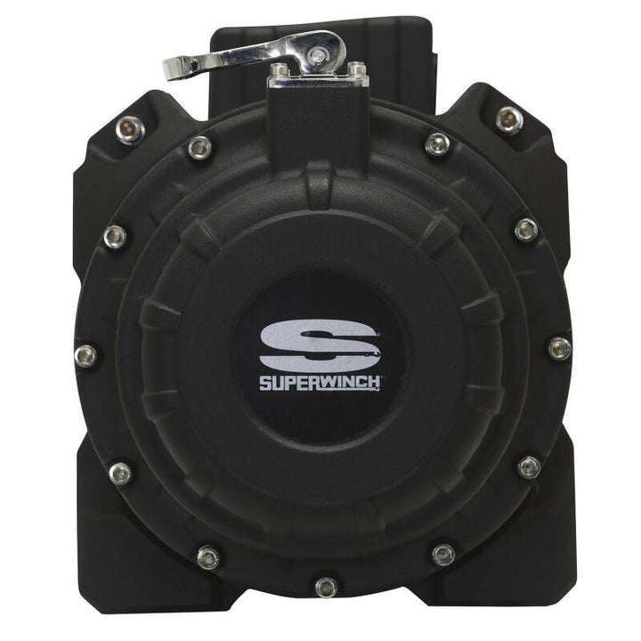 Superwinch 18000 LBS 12V DC 33/64in x 79 ft Synthetic Rope Tiger Shark 18000SR Winch - Bull Strap
