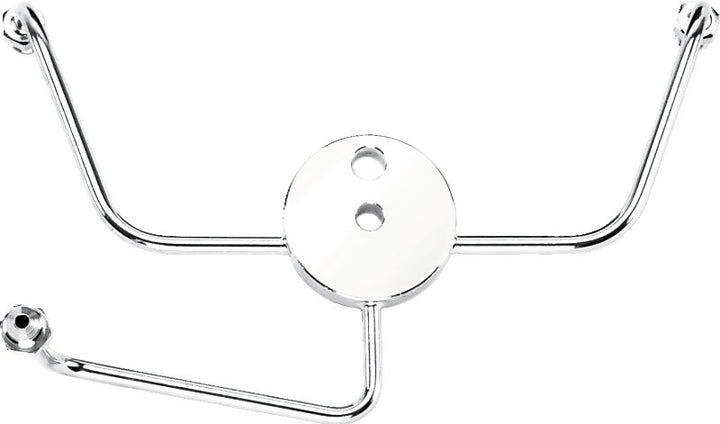 Twin Power Stainless Junction Block Male AN3 Wide Glide Custom - Bull Strap