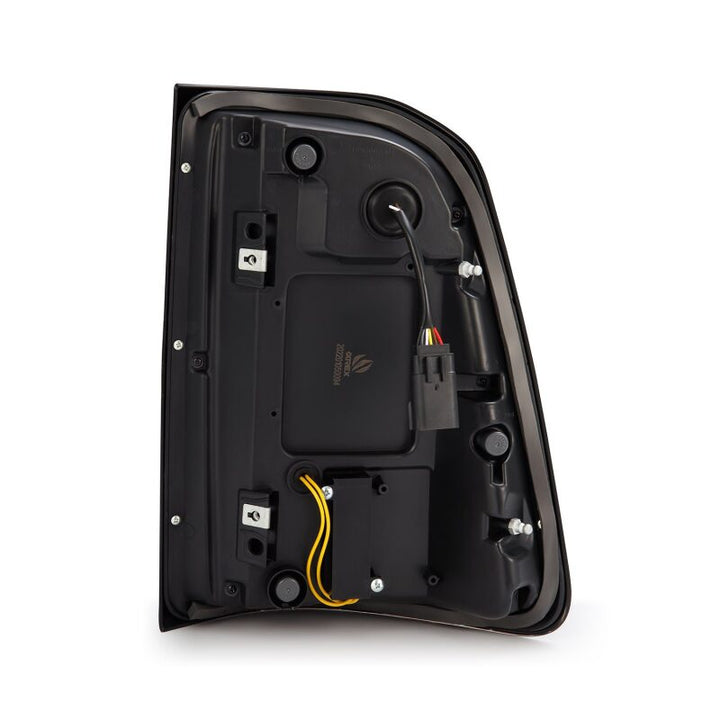 AlphaRex 19-21 Dodge Ram 1500 Luxx-Series LED Tail Lights Black/Red w/Activ Light/Seq Signal - Bull Strap