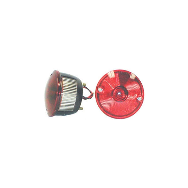 Omix Right Round Tail Lamp 45-75 Willys CJ Models - Bull Strap