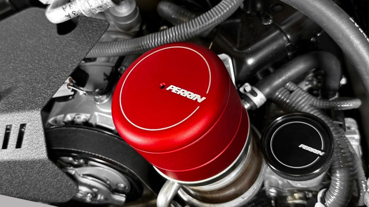 PERRIN 15-25 Subaru WRX & 13-25 BRZ/FR-S/86/GR86 Oil Filter Cover - Red - Bull Strap