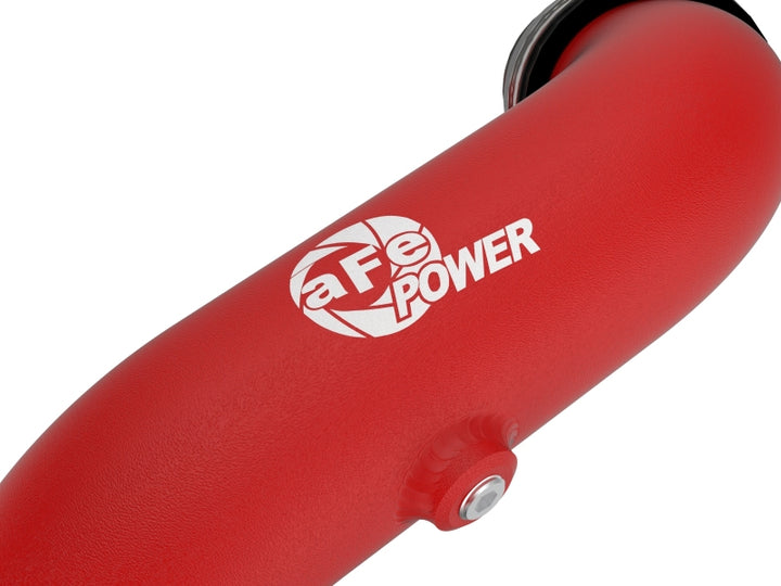 aFe 22-23 Ford Explorer BladeRunner Aluminum Hot and Cold Charge Pipe Kit - Red - Bull Strap