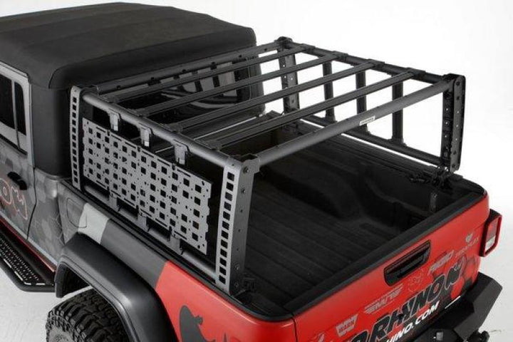 Go Rhino 19-21 Jeep Gladiator XRS Overland Xtreme Rack - Black - Bull Strap
