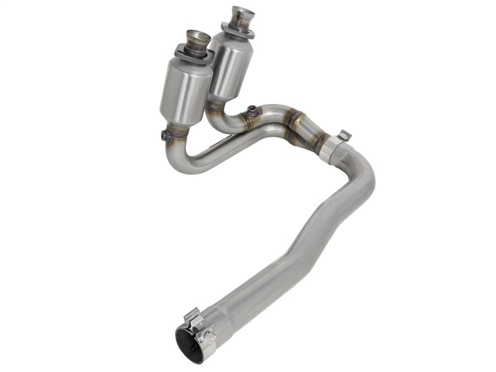 aFe Power Direct Fit Catalytic Converter Replacements Front 04-06 Jeep Wrangler (TJ/LJ) I6-4.0L - Bull Strap