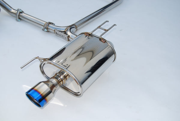 Invidia 04-08 Acura TSX Q300 Rolled Titanium Tip Cat-Back Exhaust - Bull Strap