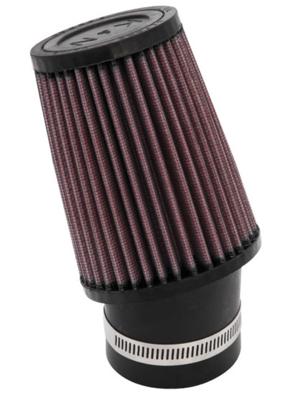 K&N 3.75 Inch OD 2.438 Inch ID 2 Inch Angled Flange 5 Inch H 3 Inch Top OD Round Tapered Univ - Bull Strap