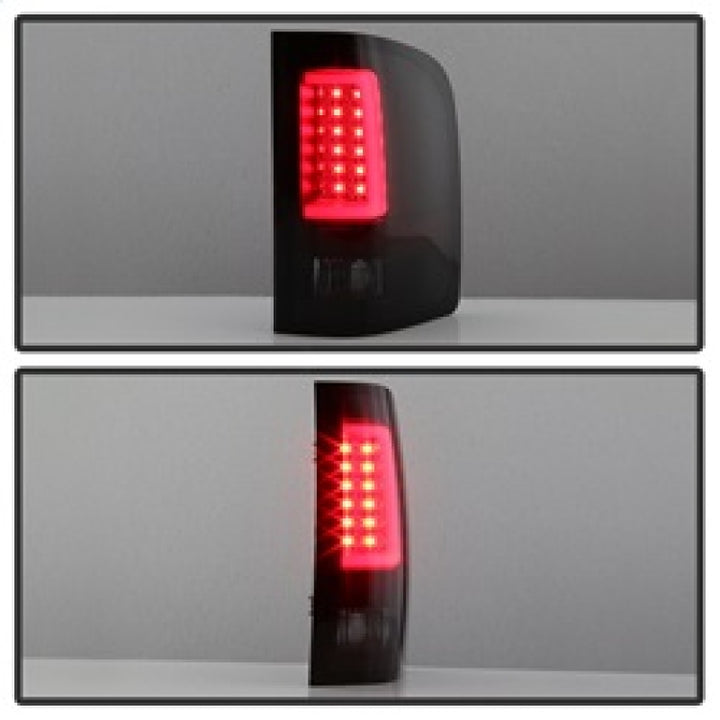 Spyder 07-13 Silverado (Will Not Work w/2010 921 Bulb)V3 Tail Lights Blk Smk ALT-YD-CS07V3-LBLED-BSM - Bull Strap