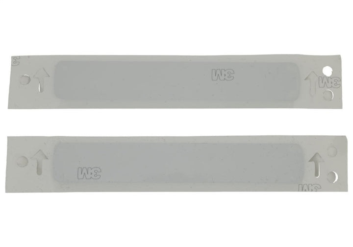 Ford Racing Black/Silver EcoBoost Emblem 3-1/2in x 9/16in - Set of 2 - Bull Strap