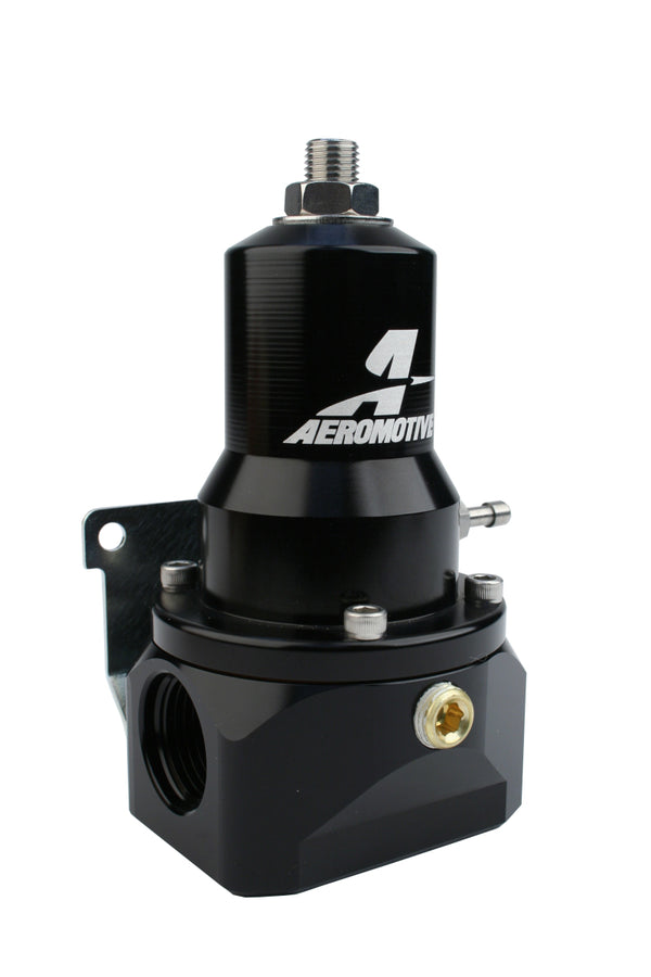 Aeromotive Regulator - 30-120 PSI - .500 Valve - 2x AN-10 Inlets / AN-10 Bypass - Bull Strap