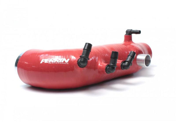 PERRIN 08-14 Subaru WRX / 04-13 Forester XT / 05-09 LGT/OBXT Turbo Inlet Hose - Red - Bull Strap