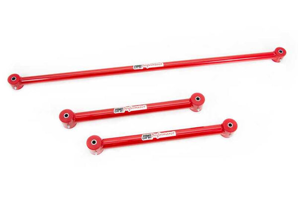 UMI Performance 82-02 GM F-Body Tubular Lower Control Arms Non-Ajustable Panhard Bar Kit - Bull Strap
