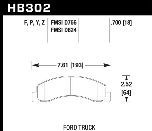 Hawk Super Duty Street Brake Pads - Bull Strap
