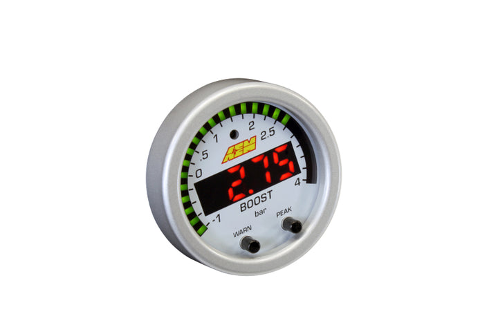 AEM X-Series Boost Pressure -30inHg 60psi Gauge Kit - Bull Strap