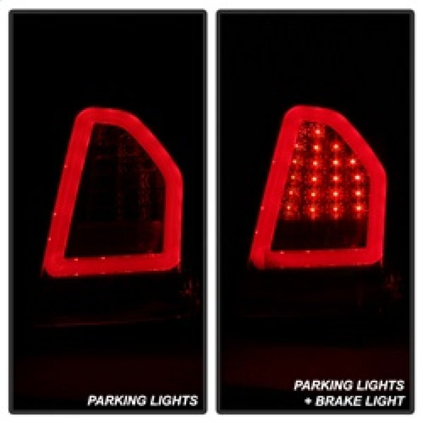 Spyder Chrysler 300C 08-10 V2 Light Bar LED Tail Lights - Red Clear ALT-YD-C308V2-LED-RC - Bull Strap