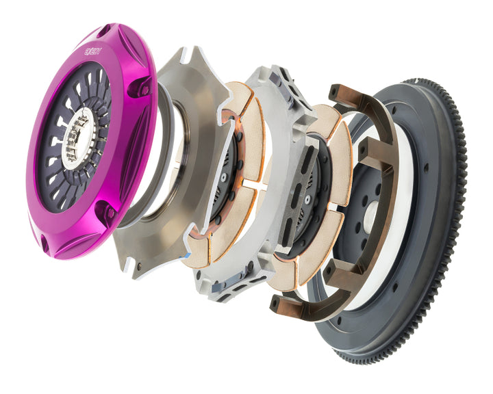 Exedy 1993-1994 Nissan Skyline GTR L6 Hyper Twin Cerametallic Clutch Sprung Center Disc Pull Type - Bull Strap