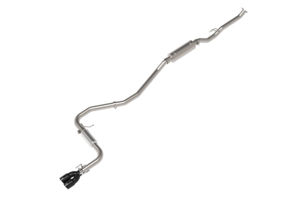 aFe POWER Takeda 2.5in 304 SS Cat-Back Exhaust w/ Black Tips 22-25 Honda Civic L4-2.0L - Bull Strap