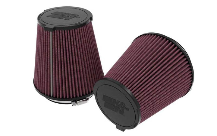 K&N 2024 Ford Mustang / GT 5.0L V8  Drop-In Replacement Air Filter (Pair) - Bull Strap