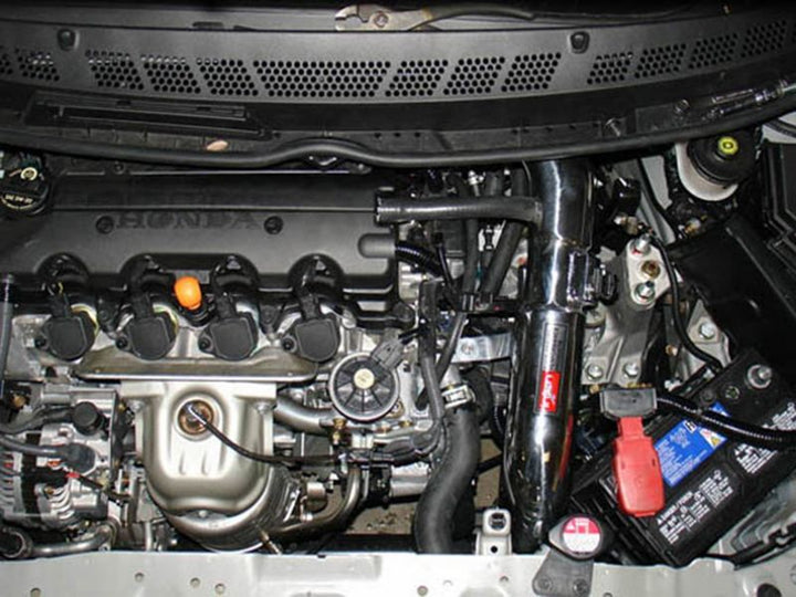 Injen 06-09 Civic Ex 1.8L 4 Cyl. (Manual) Polished Cold Air Intake - Bull Strap
