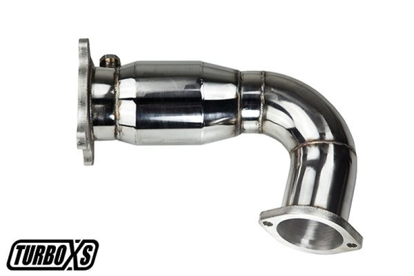 Turbo XS 2015+ Subaru WRX Front Pipe w/ Catalytic Converter - Bull Strap