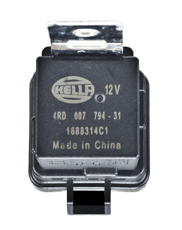 Hella 12V 20/40 Amp SPDT RES Relay with Weatherproof Bracket - Single - Bull Strap